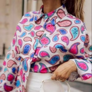 شومیز طرحدار زنانه سایز یک کد 40296