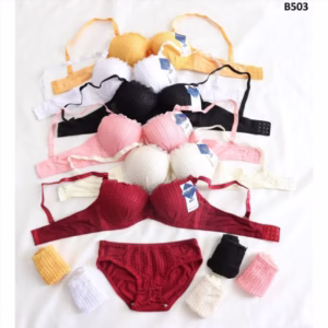 ست شورت و سوتین اسفنجی وارداتی کاپ A در 6 رنگ