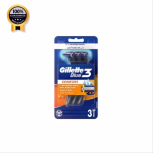 خودتراش ژیلت Gillette اورجینال سه لبه بلو تری Blue3 مدل COMFORT بسته 3 عددی