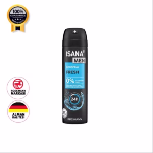 اسپری دئودرانت مردانه ایسانا من Isana men اورجینال Fresh حجم 150 میل