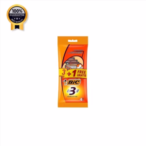 تیغ اصلاح سه لبه بیک Bic اورجینال پوست حساس بسته 3+1 عددی