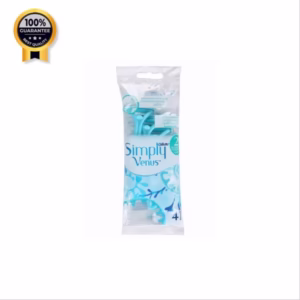 تیغ ژیلت GILLETTE اورجینال دو لبه سیمپلی ونوس بسته 4 عددی