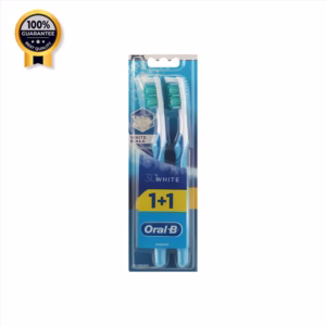 مسواک 3D white اورال بی Oral-b اورجینال بسته 2 عددی رنگ آبی
