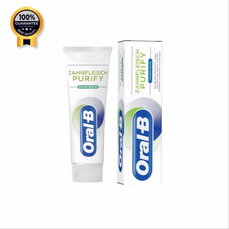 خمیردندان اورال بی Oral-B اورجینال مدل zahnfleisch purify پاک کننده قوی حجم 75 میل - تصویر