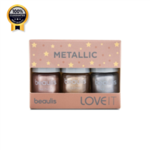 ست لاک ناخن بیولیس Beaulis اورجینال سری Metallic بسته 3 عددی