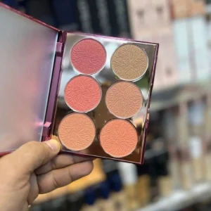 پالت رژگونه پودری پیگمنت بالا مشابه پالت لوکس تارت (Tarte Blush Palette) اقتصادی حراجی مون
