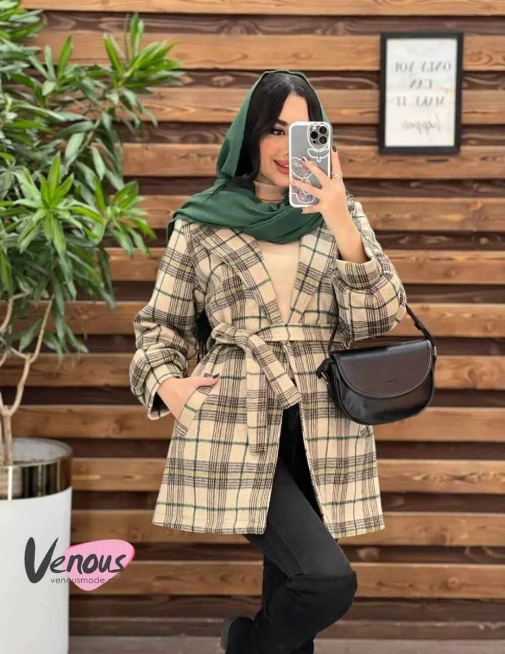 شومیز مانتویی چهارخونه پاییزی مدل آسمینا جنس سپاهان پشت آستر دار با کمربند و جیب کاربردی، فری سایز ۳۶ تا ۴۶ در ۷ رنگ جذاب - حراجی مون
