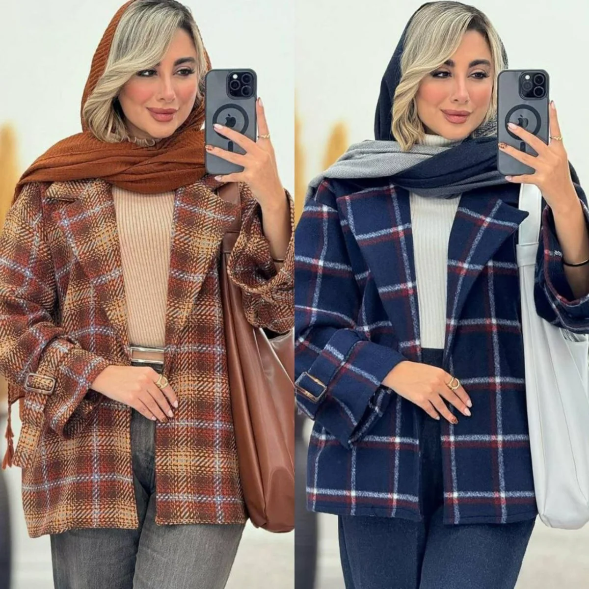 چهارخونه یقه انگلیسی - حراجی مون